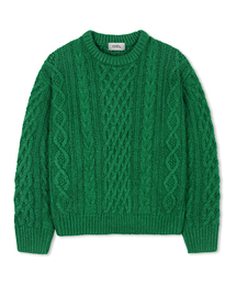 ラウンドフィッシャーマンセミクロップニット11COLORCOOSKT050