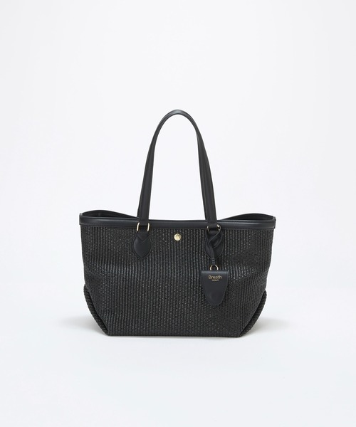 Breath TOPKAPI（ブレストプカピ）の「【Breath TOPKAPI】サングラスホルダー付き レザーコンビ カゴトートバッグ L（トートバッグ・レディース・ブラック/ホワイト/ベージュ・FREE）」の3枚目の写真