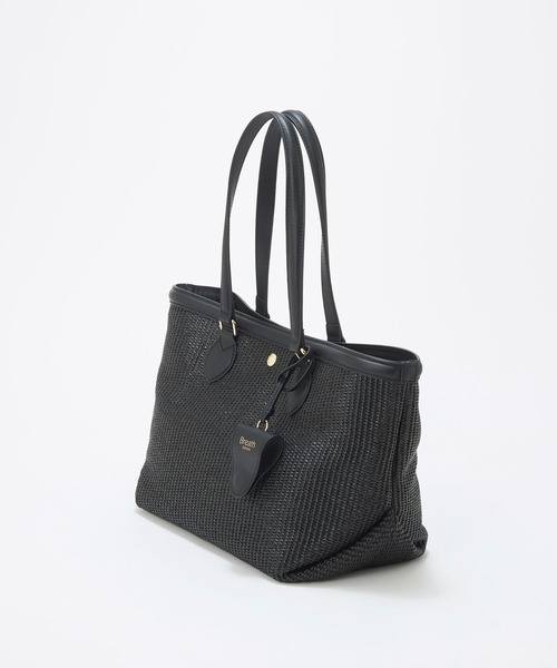 Breath TOPKAPI（ブレストプカピ）の「【Breath TOPKAPI】サングラスホルダー付き レザーコンビ カゴトートバッグ L（トートバッグ・レディース・ブラック/ホワイト/ベージュ・FREE）」の20枚目の写真