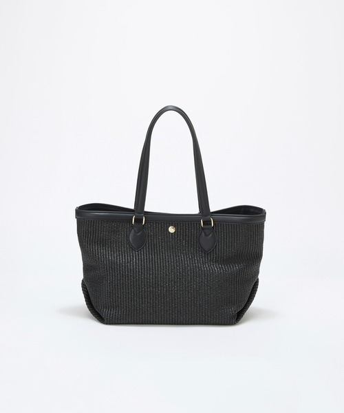 Breath TOPKAPI（ブレストプカピ）の「【Breath TOPKAPI】サングラスホルダー付き レザーコンビ カゴトートバッグ L（トートバッグ・レディース・ブラック/ホワイト/ベージュ・FREE）」の21枚目の写真