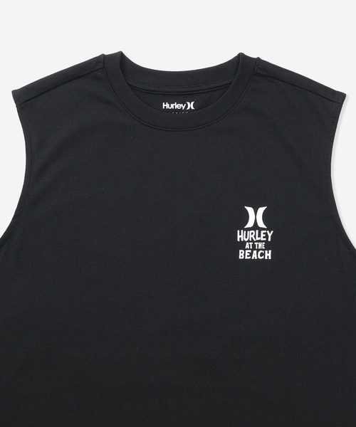 Hurley （ハーレー）の「【Hurley:ハーレー】バックプリントロゴタンクトップ　吸水速乾　AT THE BEACH SLEEVELESS（タンクトップ・メンズ・ホワイト/ライトブルー/ブラック・SMALL/MEDIUM/LARGE/X-LARGE）」の6枚目の写真