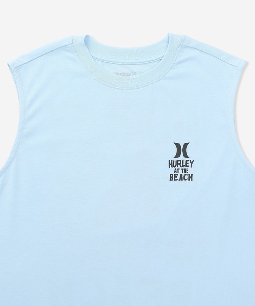 Hurley （ハーレー）の「【Hurley:ハーレー】バックプリントロゴタンクトップ　吸水速乾　AT THE BEACH SLEEVELESS（タンクトップ・メンズ・ホワイト/ライトブルー/ブラック・SMALL/MEDIUM/LARGE/X-LARGE）」の9枚目の写真