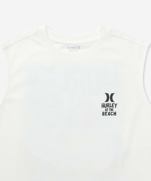 Hurley （ハーレー）の「【Hurley:ハーレー】バックプリントロゴタンクトップ　吸水速乾　AT THE BEACH SLEEVELESS（タンクトップ・メンズ・ホワイト/ライトブルー/ブラック・SMALL/MEDIUM/LARGE/X-LARGE）」の4枚目の写真
