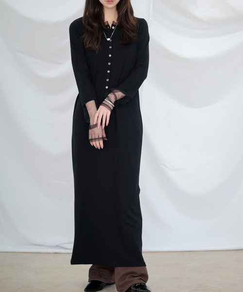 Dita Muaj.（ディータムアージュ）の「シアースリーブワンピース（ワンピース・レディース・ブラック・FREE）」の3枚目の写真