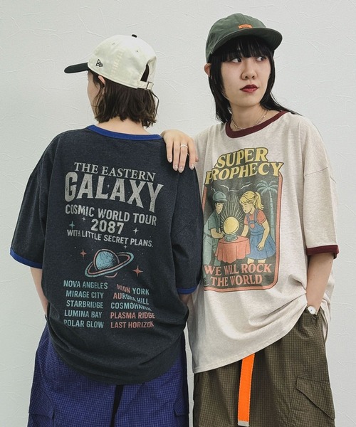 niko and...（ニコアンド）の「[MODE NORM CORE] メランジリンガークルーTシャツ（Tシャツ/カットソー・レディース・チャコール/ブルー/ナチュラル・LARGE/MEDIUM）」の11枚目の写真