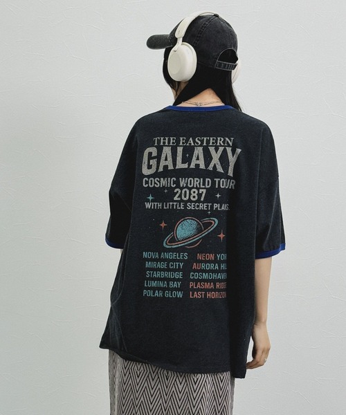 niko and...（ニコアンド）の「[MODE NORM CORE] メランジリンガークルーTシャツ（Tシャツ/カットソー・レディース・チャコール/ブルー/ナチュラル・LARGE/MEDIUM）」の15枚目の写真