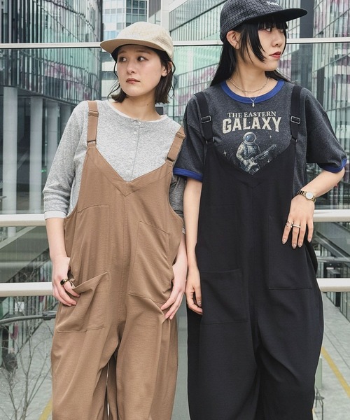 niko and...（ニコアンド）の「[MODE NORM CORE] メランジリンガークルーTシャツ（Tシャツ/カットソー・レディース・チャコール/ブルー/ナチュラル・LARGE/MEDIUM）」の5枚目の写真