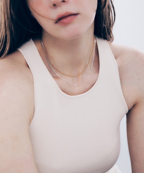 silver925】Mix Chain Necklace / ミックスチェーンネックレス