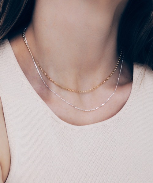 ミュージシャン 4Way Mix Chain Necklace (Silver925) silver925】Mix Chain Necklace / ミックスチェーンネックレス