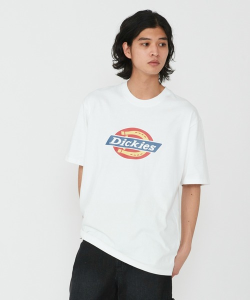 Dickies(ディッキーズ)の「Dickies/ディッキーズ ニューアイコンロゴTシャツ 半袖/フロントプロントTシャツ(Tシャツ/カットソー・メンズ・ホワイト/ブラック・X-LARGE/LARGE/SMALL/MEDIUM)」の1枚目の写真