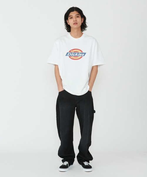 Dickies(ディッキーズ)の「Dickies/ディッキーズ ニューアイコンロゴTシャツ 半袖/フロントプロントTシャツ(Tシャツ/カットソー・メンズ・ホワイト/ブラック・X-LARGE/LARGE/SMALL/MEDIUM)」の4枚目の写真