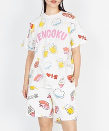 PUNYUS | 【新サイズ】天国と地獄総柄Ｔシャツ(Tシャツ/カットソー)