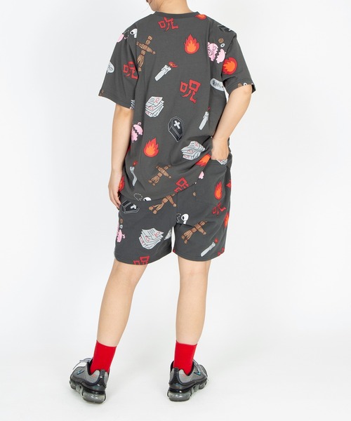 PUNYUS(プニュズ)の「【新サイズ】天国と地獄総柄Tシャツ(Tシャツ/カットソー・レディース・スミクロ/ホワイト・1/2/3/4/5)」の18枚目の写真
