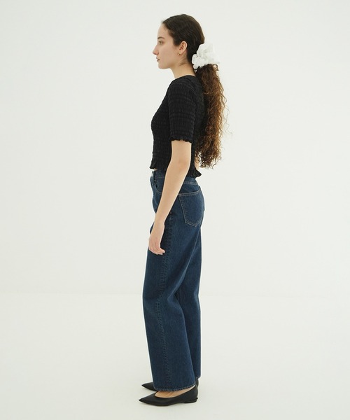 CLANE(クラネ)の「SHIRRING HALF SLEEVE BLOUSE(シャツ/ブラウス・レディース・アイボリー/ブラック・1/2)」の15枚目の写真