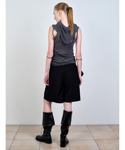 NACHE(ナチェ)の「NACHE/ナチェ/WRAP BERMUDA PANTS(スカート・レディース・ブラック・S/M)」の2枚目の写真