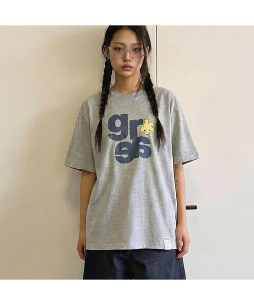 GRAVER（グレーバー）の「[ユニセックス]GRAE-S パステル半袖Tシャツ_3カラー（Tシャツ/カットソー・レディース・ブラック/チャコールグレー/ホワイト・LARGE/MEDIUM/SMALL）」の3枚目の写真