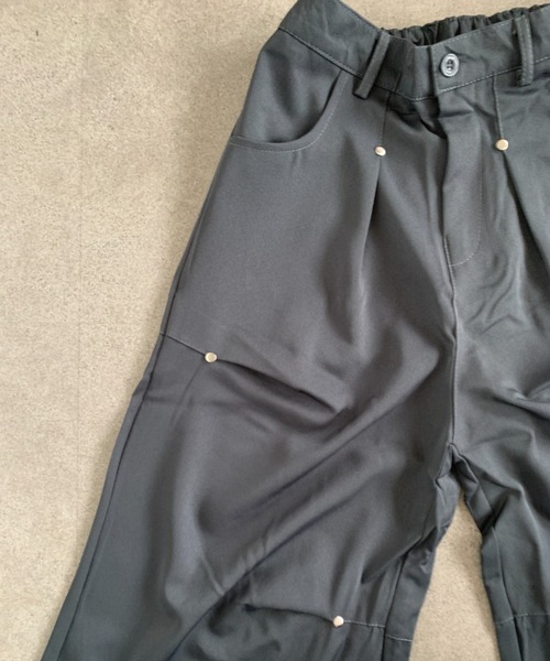 link lot（リンクロット）の「【バックゴム】リベットデザインクロップド変形スラックス（スラックス・メンズ・グレー/ブラック・L/M）」の13枚目の写真