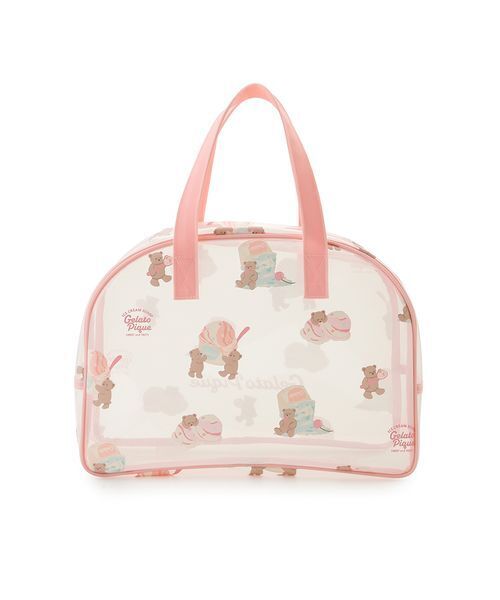gelato pique（ジェラートピケ）の「【KIDS】アイスクリームベア柄PVCプールバッグ（トートバッグ・キッズ・ミント/ピンク・F）」の8枚目の写真