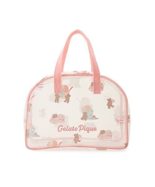 gelato pique（ジェラートピケ）の「【KIDS】アイスクリームベア柄PVCプールバッグ（トートバッグ・キッズ・ミント/ピンク・F）」の15枚目の写真