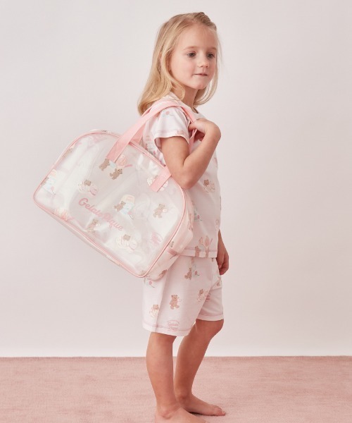 gelato pique（ジェラートピケ）の「【KIDS】アイスクリームベア柄PVCプールバッグ（トートバッグ・キッズ・ミント/ピンク・F）」の3枚目の写真
