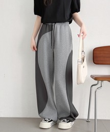 ABITOKYO（アビトーキョー）の「バイカラーアシメスウェットパンツ（スウェットパンツ）」