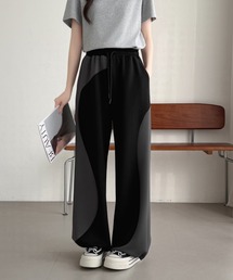 ABITOKYO（アビトーキョー）の「バイカラーアシメスウェットパンツ（スウェットパンツ）」