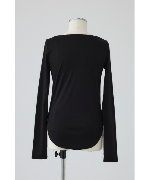 RIM.ARK(リムアーク)の「Soft touch comfy tops ソフトタッチコンフィトップス(Tシャツ/カットソー・レディース・ブラック/ダークブルー/ライトイエロー/杢グレー・FREE)」の20枚目の写真