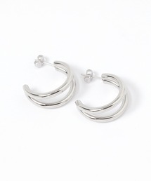 LAKOLE | ステンレスダブルフープピアス / 660713(ピアス（両耳用）)
