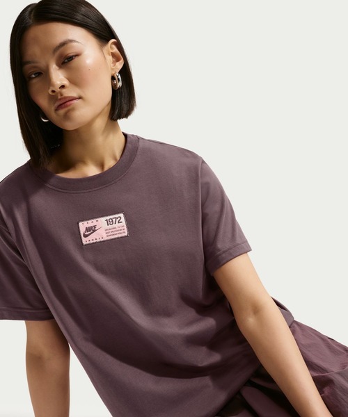 NIKE（ナイキ）の「ナイキ NIKE ナイキ   NSW クラシック BF ST5 S/S Tシャツ（Tシャツ/カットソー・レディース・ブラック/ブラウン・S/M/L/XL）」の13枚目の写真