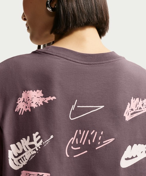 NIKE（ナイキ）の「ナイキ NIKE ナイキ   NSW クラシック BF ST5 S/S Tシャツ（Tシャツ/カットソー・レディース・ブラック/ブラウン・S/M/L/XL）」の12枚目の写真