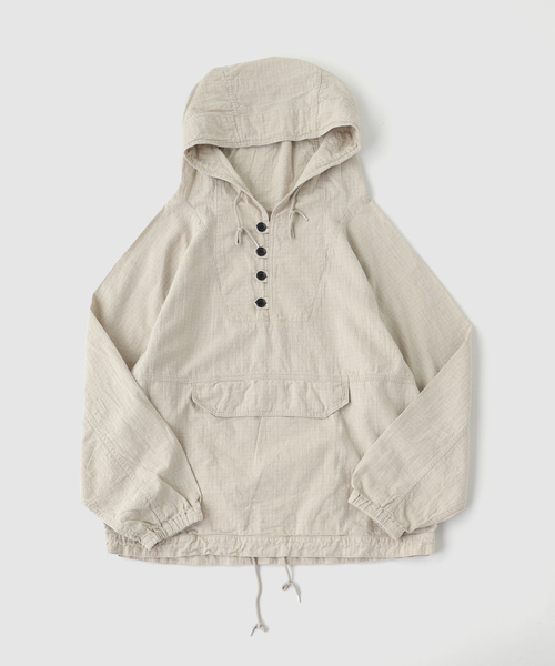 Anachronorm(アナクロノーム)の「ANACHRONORM / アナクロノーム UTILITY ANORAK PULLOVER(その他アウター・メンズ・ブラック/ベージュ・LARGE/MEDIUM)」の2枚目の写真