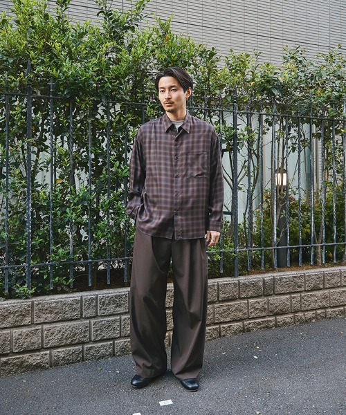 STUDIOUS(ステュディオス)の「【STUDIOUS】CupraAmunzen Shirts(シャツ/ブラウス・メンズ・ベージュ/ブラウン/ネイビー・2/1/3)」の11枚目の写真