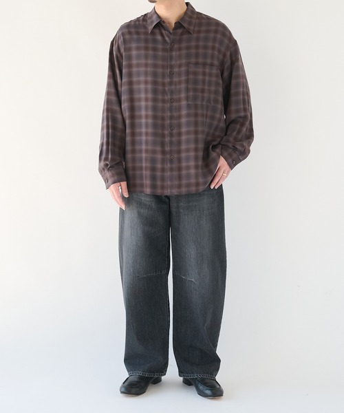 STUDIOUS(ステュディオス)の「【STUDIOUS】CupraAmunzen Shirts(シャツ/ブラウス・メンズ・ベージュ/ブラウン/ネイビー・2/1/3)」の19枚目の写真