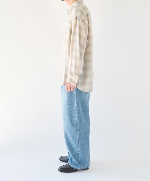 STUDIOUS(ステュディオス)の「【STUDIOUS】CupraAmunzen Shirts(シャツ/ブラウス・メンズ・ベージュ/ブラウン/ネイビー・2/1/3)」の6枚目の写真