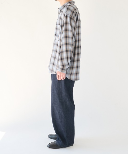 STUDIOUS(ステュディオス)の「【STUDIOUS】CupraAmunzen Shirts(シャツ/ブラウス・メンズ・ベージュ/ブラウン/ネイビー・2/1/3)」の9枚目の写真