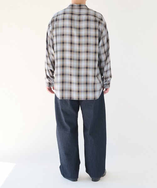 STUDIOUS(ステュディオス)の「【STUDIOUS】CupraAmunzen Shirts(シャツ/ブラウス・メンズ・ベージュ/ブラウン/ネイビー・2/1/3)」の10枚目の写真