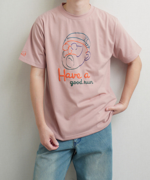 Duckster(ダックスター)の「DUCKSTER TC度詰め天竺 OJISANフェイスグラフィック 半袖Tシャツ(Tシャツ/カットソー・メンズ・ミント/ホワイト/ライトピンク・MEDIUM/LARGE/X-LARGE)」の3枚目の写真