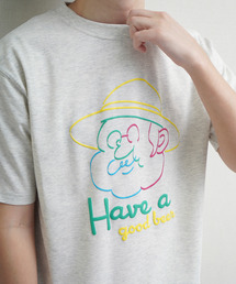 DUCKSTER TC度詰め天竺 OJISANフェイスグラフィック 半袖Tシャツ