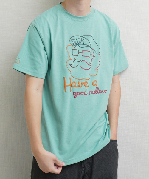 Duckster(ダックスター)の「DUCKSTER TC度詰め天竺 OJISANフェイスグラフィック 半袖Tシャツ(Tシャツ/カットソー・メンズ・ミント/ホワイト/ライトピンク・MEDIUM/LARGE/X-LARGE)」の17枚目の写真