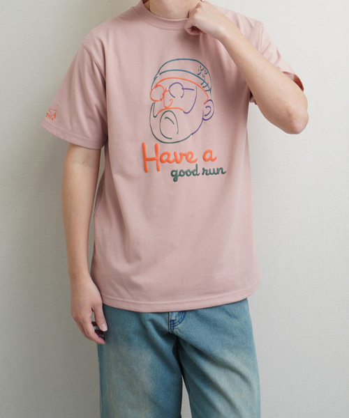 Duckster(ダックスター)の「DUCKSTER TC度詰め天竺 OJISANフェイスグラフィック 半袖Tシャツ(Tシャツ/カットソー・メンズ・ミント/ホワイト/ライトピンク・MEDIUM/LARGE/X-LARGE)」の14枚目の写真