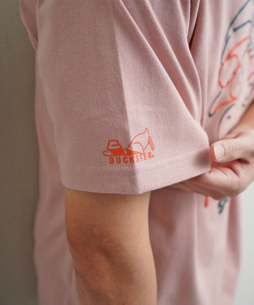 Duckster(ダックスター)の「DUCKSTER TC度詰め天竺 OJISANフェイスグラフィック 半袖Tシャツ(Tシャツ/カットソー・メンズ・ミント/ホワイト/ライトピンク・MEDIUM/LARGE/X-LARGE)」の13枚目の写真