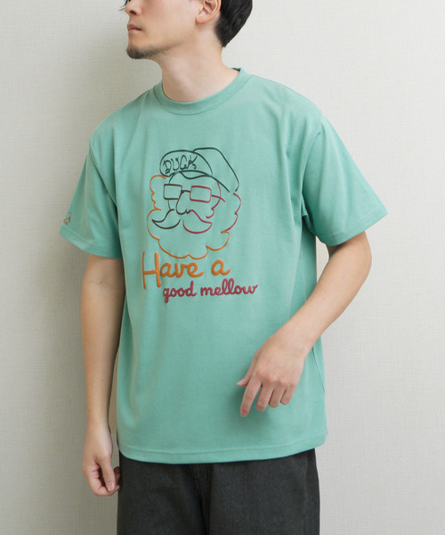 Duckster(ダックスター)の「DUCKSTER TC度詰め天竺 OJISANフェイスグラフィック 半袖Tシャツ(Tシャツ/カットソー・メンズ・ミント/ホワイト/ライトピンク・MEDIUM/LARGE/X-LARGE)」の20枚目の写真