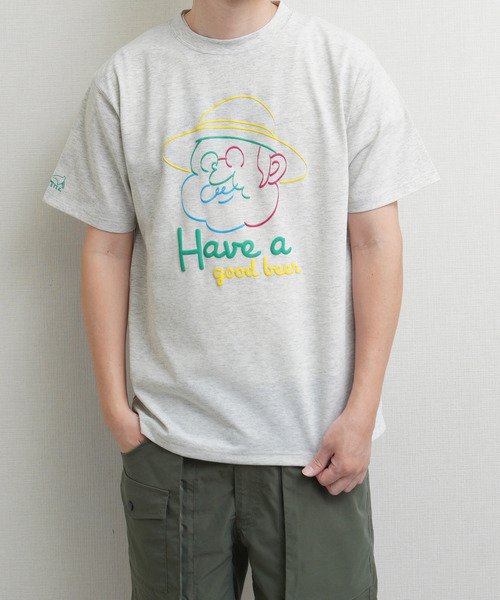 Duckster(ダックスター)の「DUCKSTER TC度詰め天竺 OJISANフェイスグラフィック 半袖Tシャツ(Tシャツ/カットソー・メンズ・ミント/ホワイト/ライトピンク・MEDIUM/LARGE/X-LARGE)」の21枚目の写真
