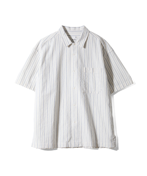 HORLISUN(ホーリーサン)の「Joshua Chambray Stripe Shirt Ecru(シャツ/ブラウス・メンズ・その他・LARGE/MEDIUM/SMALL)」の1枚目の写真
