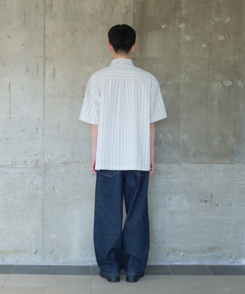 HORLISUN(ホーリーサン)の「Joshua Chambray Stripe Shirt Ecru(シャツ/ブラウス・メンズ・その他・LARGE/MEDIUM/SMALL)」の7枚目の写真
