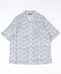 《g-stage》総柄シャツオープンカラー半袖シャツ　ジ－ステ－ジ