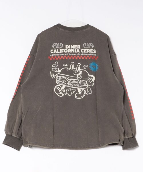 go slow caravan（ゴースローキャラバン）の「en haut/アン オート　ダイナー ロンTEE（ベスト・レディース・ネイビー/チャコールグレー/アイボリー・FREE）」の16枚目の写真