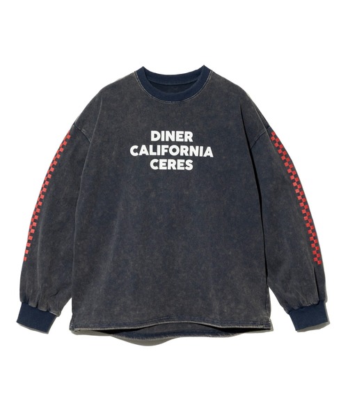 go slow caravan（ゴースローキャラバン）の「en haut/アン オート　ダイナー ロンTEE（ベスト・レディース・ネイビー/チャコールグレー/アイボリー・FREE）」の9枚目の写真