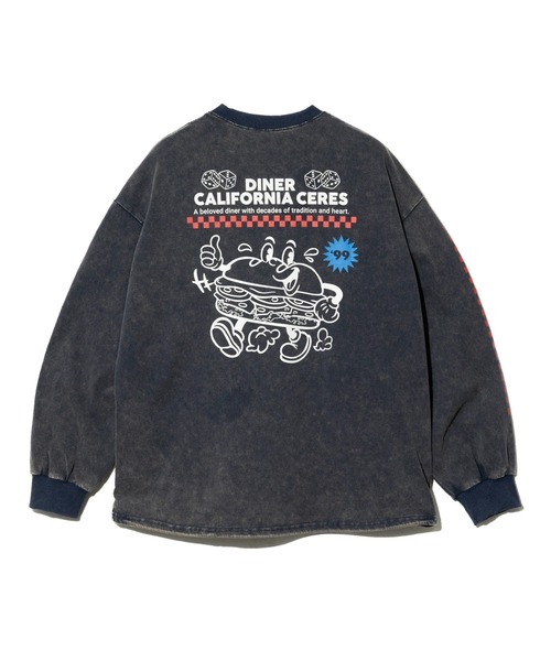 go slow caravan（ゴースローキャラバン）の「en haut/アン オート　ダイナー ロンTEE（ベスト・レディース・ネイビー/チャコールグレー/アイボリー・FREE）」の10枚目の写真