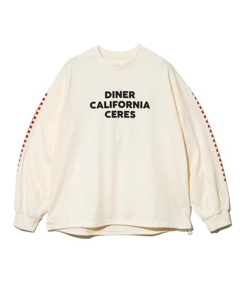 go slow caravan（ゴースローキャラバン）の「en haut/アン オート　ダイナー ロンTEE（ベスト・レディース・ネイビー/チャコールグレー/アイボリー・FREE）」の12枚目の写真